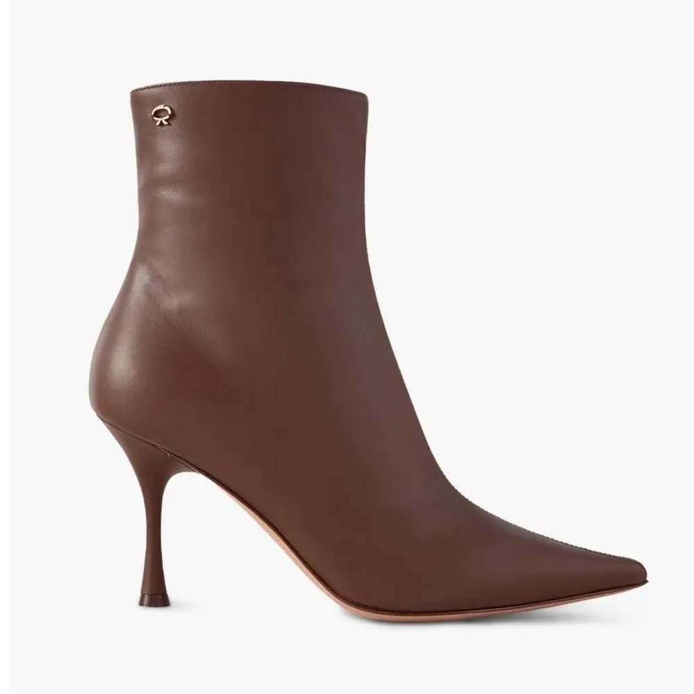 Gianvito Rossi Brown Leather Ankle Boots